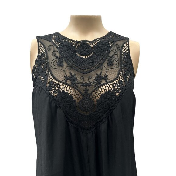 Jen's Pirate Booty for Free People Black Crochet Lace Romper Playsuit Women XS - Picture 14 of 15